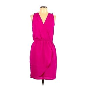 Pink Charlie Jade Women’s Faux Wrap Dress sz 10